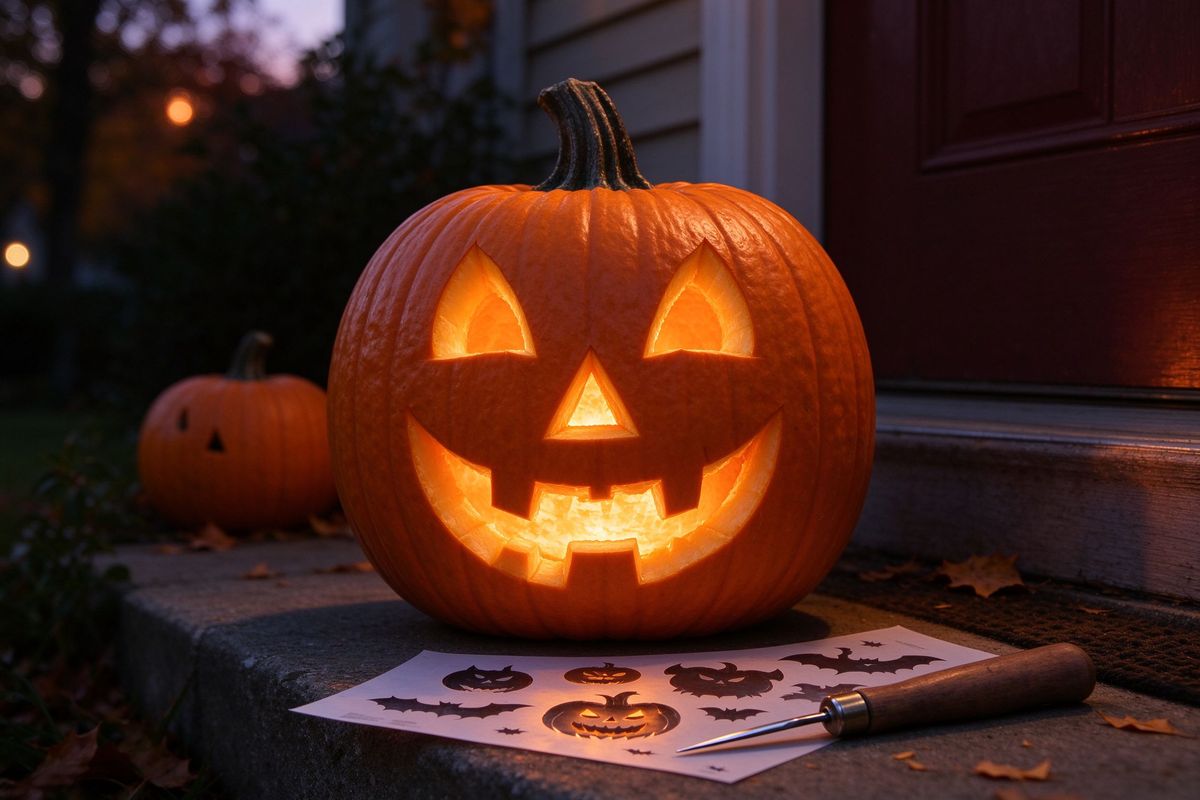 Pumpkin Carving Stencil Generator